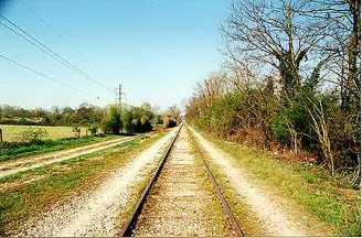 Les rails du chemin de fer